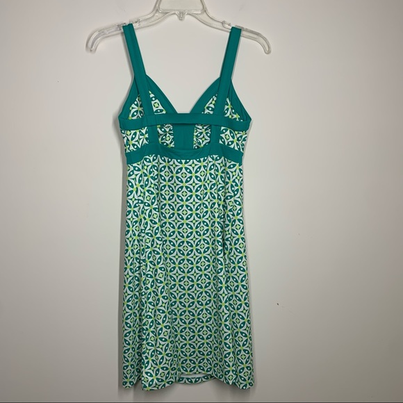 Patagonia Minette Green Floral Dress Sz Small - Picture 6 of 7